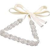 Jovbridsea Bridal Belt and Sashes with Rhinestones handmade wedding belt for bridesmaid Prom Gowns plus size
