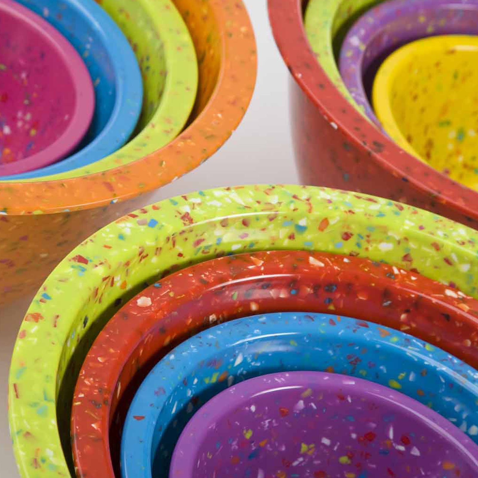 Zak Designs 14547005 Confetti Mixing Bowl Set, 4Piece, Assorted