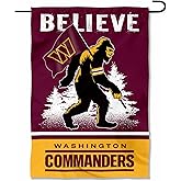 Washington Commanders Bigfoot Sasquatch Believe Yard Garden Banner Flag
