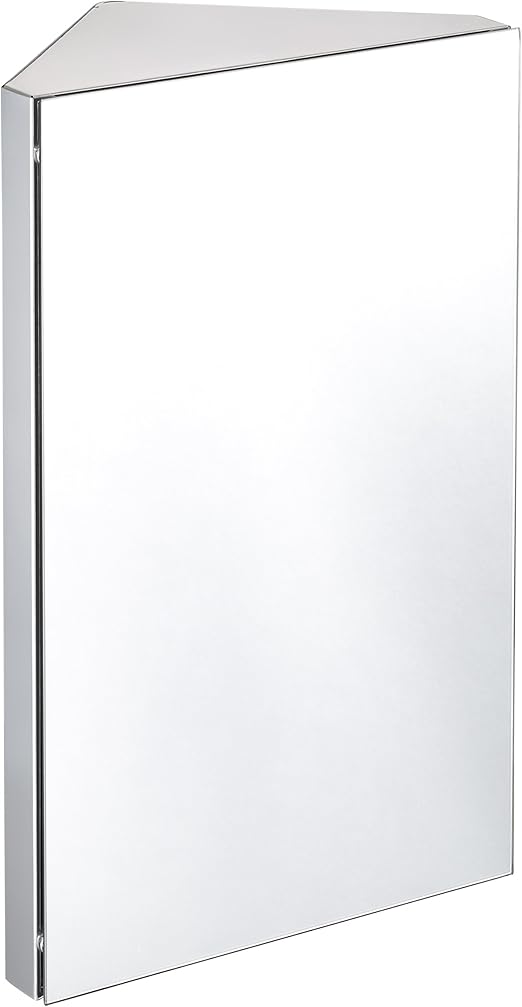 Harima - Badezimmer Spiegelschrank Eck Schrank mit Spiegel und 3