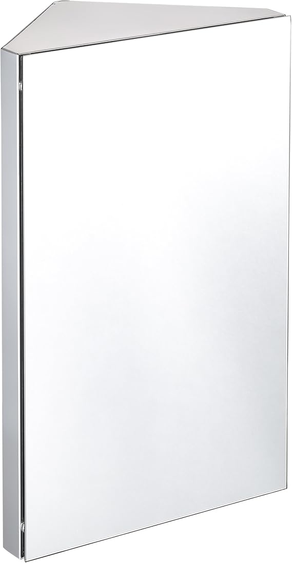 Harima - Badezimmer Spiegelschrank Eck Schrank mit Spiegel und 3