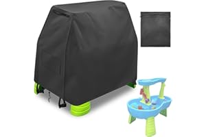 Infowush Kids Water Table Cover For Step 2 Rain Showers Splash Pond Water Table, Outdoor Play Toys Cover for water table for toddlers 1-3, Waterproof Dust Proof Water Table Accessories-Cover only（E）