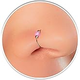 Rose Gold Nose Rings Opals