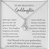 IPINK-Goddaughter Gifts from Godmother Goddaughter Necklace Goddaughter Baptism Gift Goddaughter Birthday Wedding Gift Birthday Gift