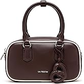 LA FESTIN Shoulder Purses for Women Retro Boston Handbag with Adjustable Strap for Travel and Party