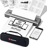 Phomemo G100 Pro AirPrint Portable Printers Wireless for Travel with Case | Ultra Fast 100mm/s Printing Thermal Inkless Printer, For 8.5"x11" Letter, Compatible with iOS/macOS, For Mobile Office Home
