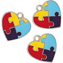 Amazon.com: Dije de corazón para autismo - Manualidades para niños ...