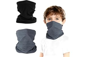 2 Pack Neck Warmer for Kids Toddler,Winter Soft Windproof Face Bandana Scarf Cache Cou Enfant for Boys Girls Outdoor Sports
