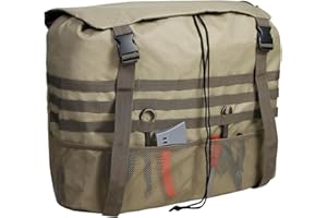 Spare Tire Trash Bag, Oxford Cloth Plastic Buckle and Drawstring Design Vehicle Trash Bag with Adjustable Length for Truck SU