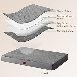 EHEYCIGA Orthopedic Foam Dog Bed for Large