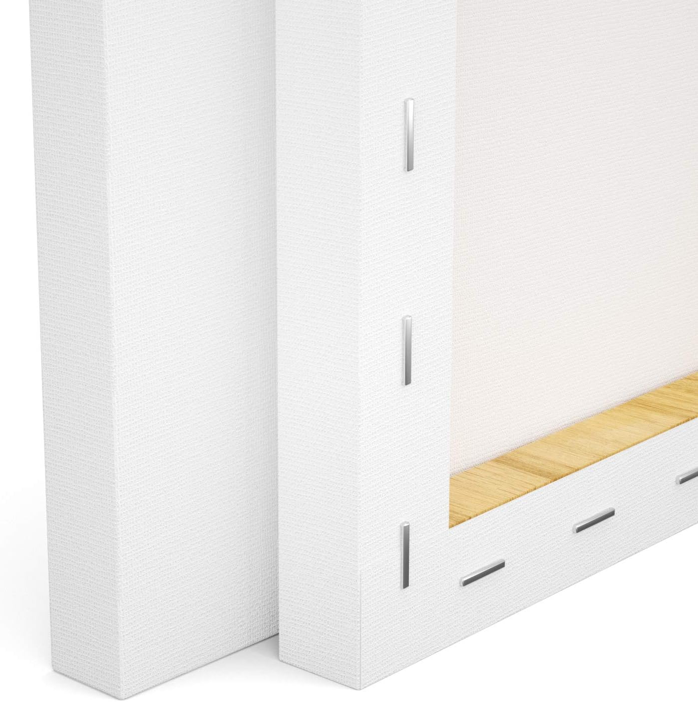 GOTIDEAL Stretched Canvas, 16x20" Inch Set of 5, Primed White - 100% Cotton Artist Canvas Boards for Painting, Acrylic Pouring, Oil Paint Dry & Wet Art Media