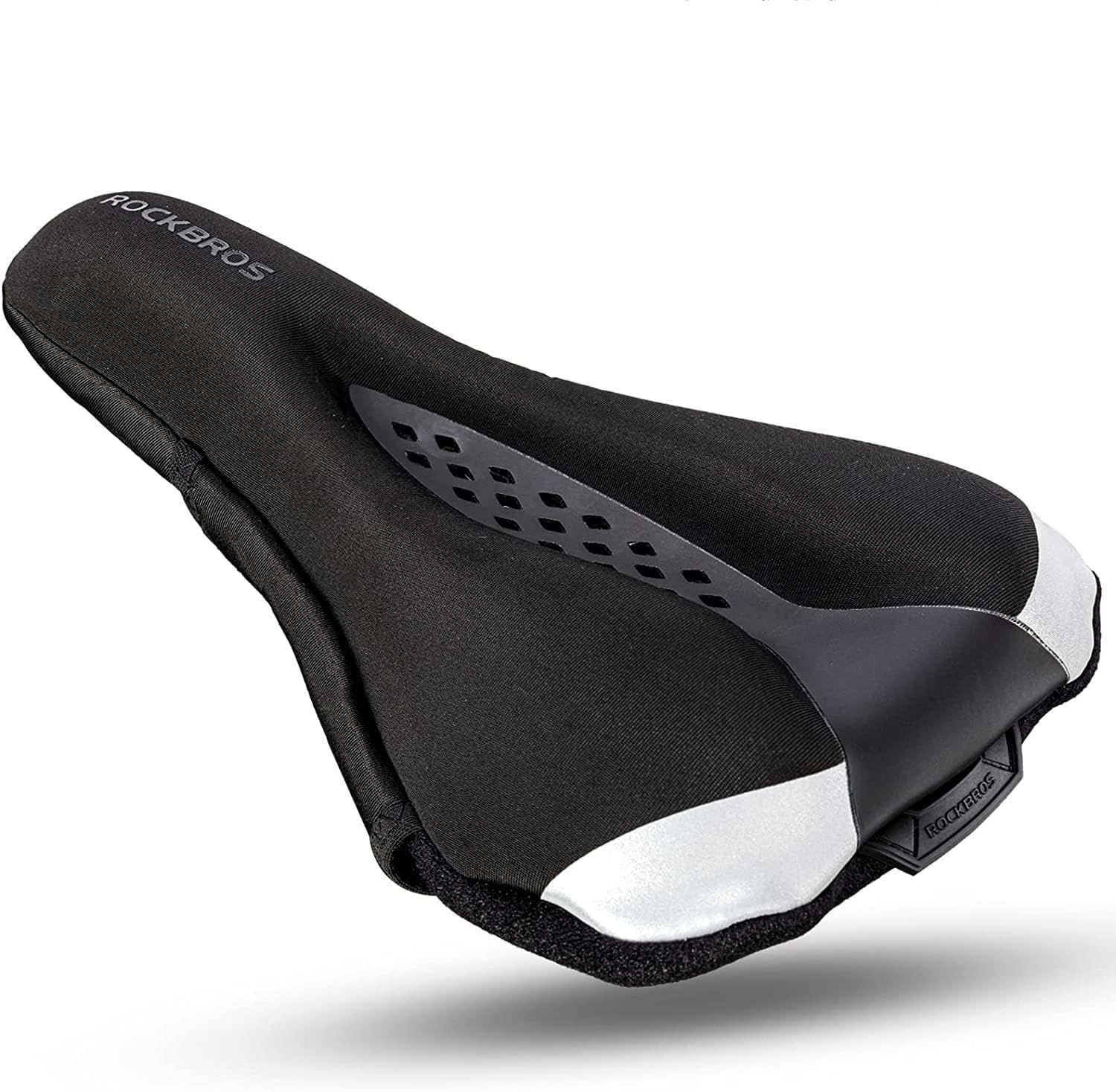 ROCKBROS Gel Bike Seat Cover Waterproof Bicycle Saddle Cushion with Rain Cover Comfortable Bicycle Seat Cushion for Men and Women Padded Bike Cushion Saddle Cover for Outdoor Indoor Cycling