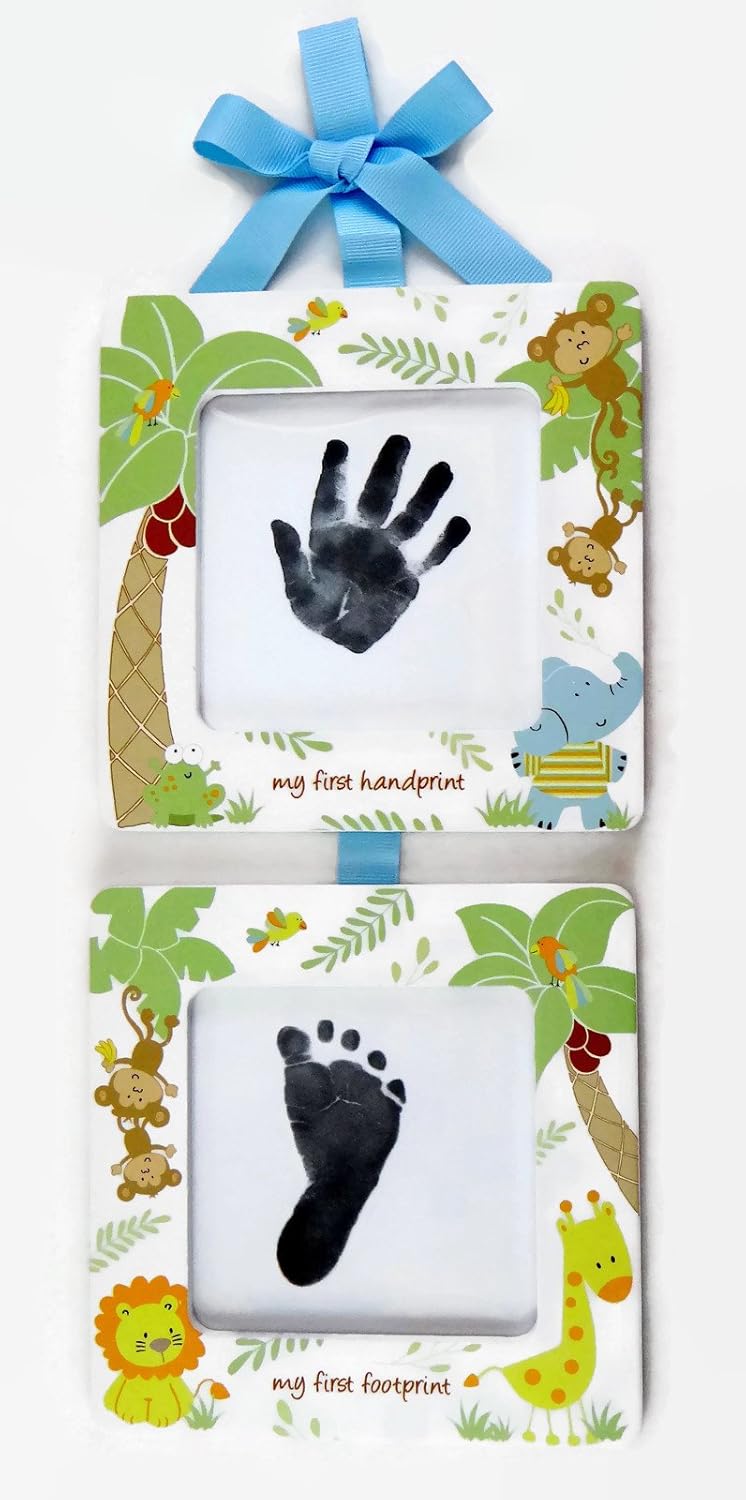 stepping stones baby's first prints frame