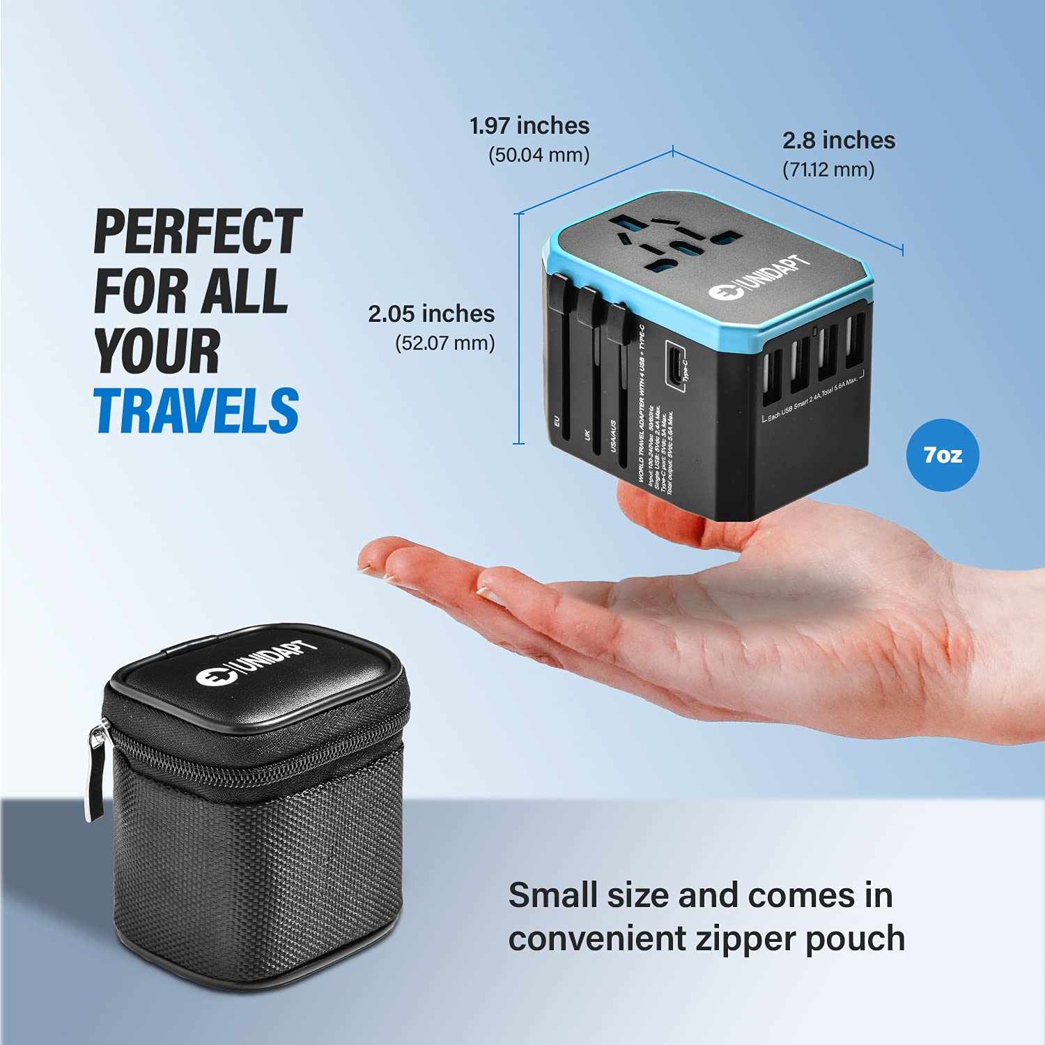 Mua Unidapt Plug Adapter Jy-305 Plus - Universal Travel Adapter ...