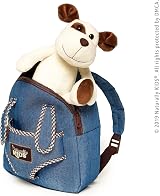 Naturally KIDS Toddler Backpack with Stuffed Animal Dog Plush Toy for Girls Boys view 7