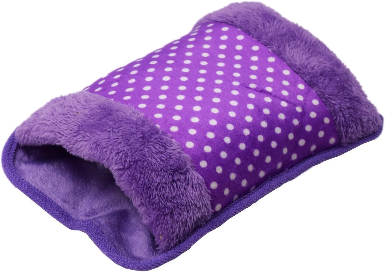 GKLINKS Fur Velvet Electric Pain Relief Heating HOT WATER Pad with Hand Pocket (Multicolour/Assorted)