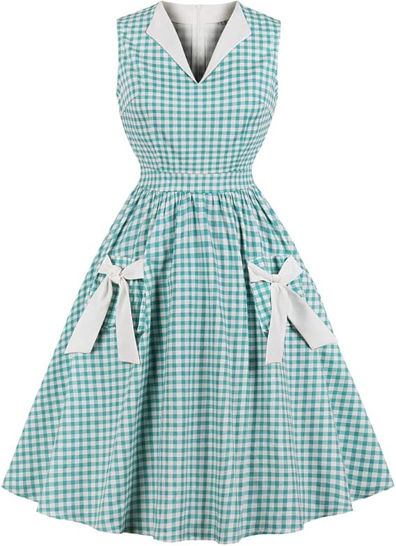 vintage swing dress with pockets
