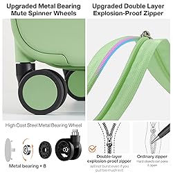 mixi Upgrade Carry on Luggage 14 Inch Underseat