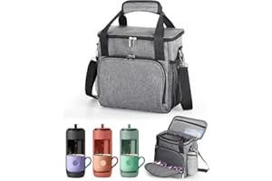JISHAHS Travel Carrying Bag for Keurig K-Mini Mate Coffee Maker, Single Serve Coffee Brewer Portable Storage Bag with 3-Way C