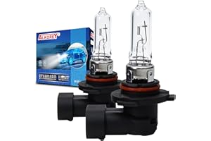 ALKOREY HB3 9005 12v 65w Car Headlight Bulb,Warm White 3300K Auto Halogen Lamp,High And Low Beam Blue Light,Automotive Fog Replacement Bulb,2 Pack