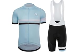 Coconut Ropamo CR Men's Cycling Jersey Set Road Bike Jersey Zipper Pocket Short Sleeves Cycling Kits Bib Shorts 3D Padded