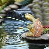 Yungeln Turtle Statue for Outdoor Decor, Garden Turtle Figurine for Pond, Lawn, Patio, Resin Tortoise Ornament for Home & Yard