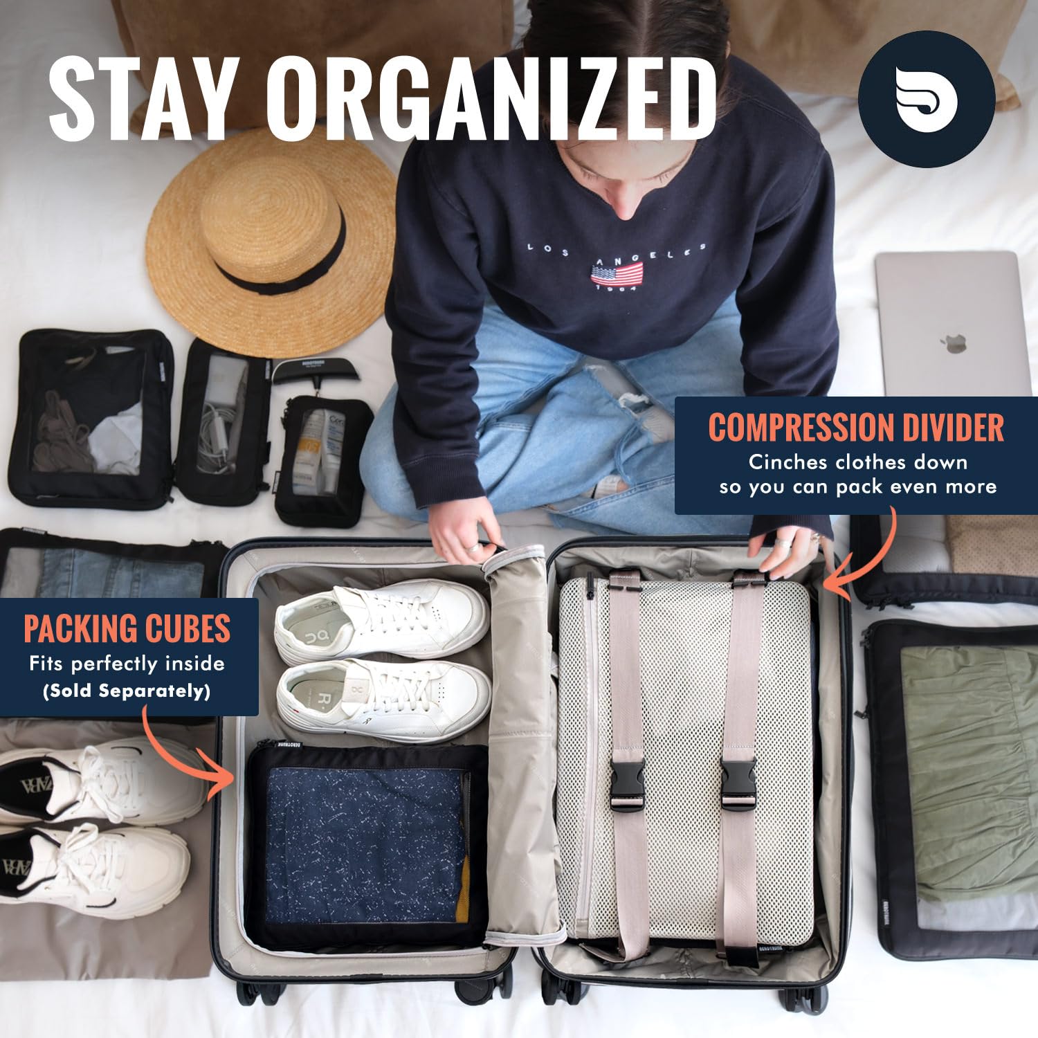 Airline Approved Carry On Luggage - Lightweight Hard Shell Suitcase with Spinner Wheels, TSA Lock - Carry-On 23