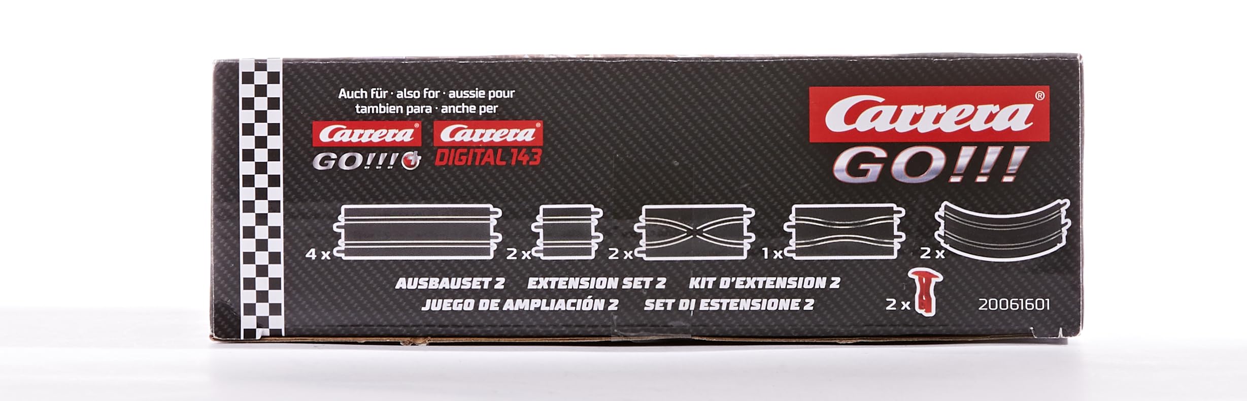 Carrera Go Extension Set #2-11Piece Track Expansion Accessory Pack - for Use with 1: 43 Scale Go & Digital143 Slot Car Racetrack Systems