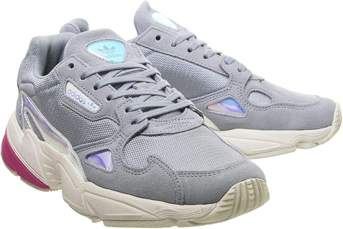adidas falcon light grey real magenta iridescent