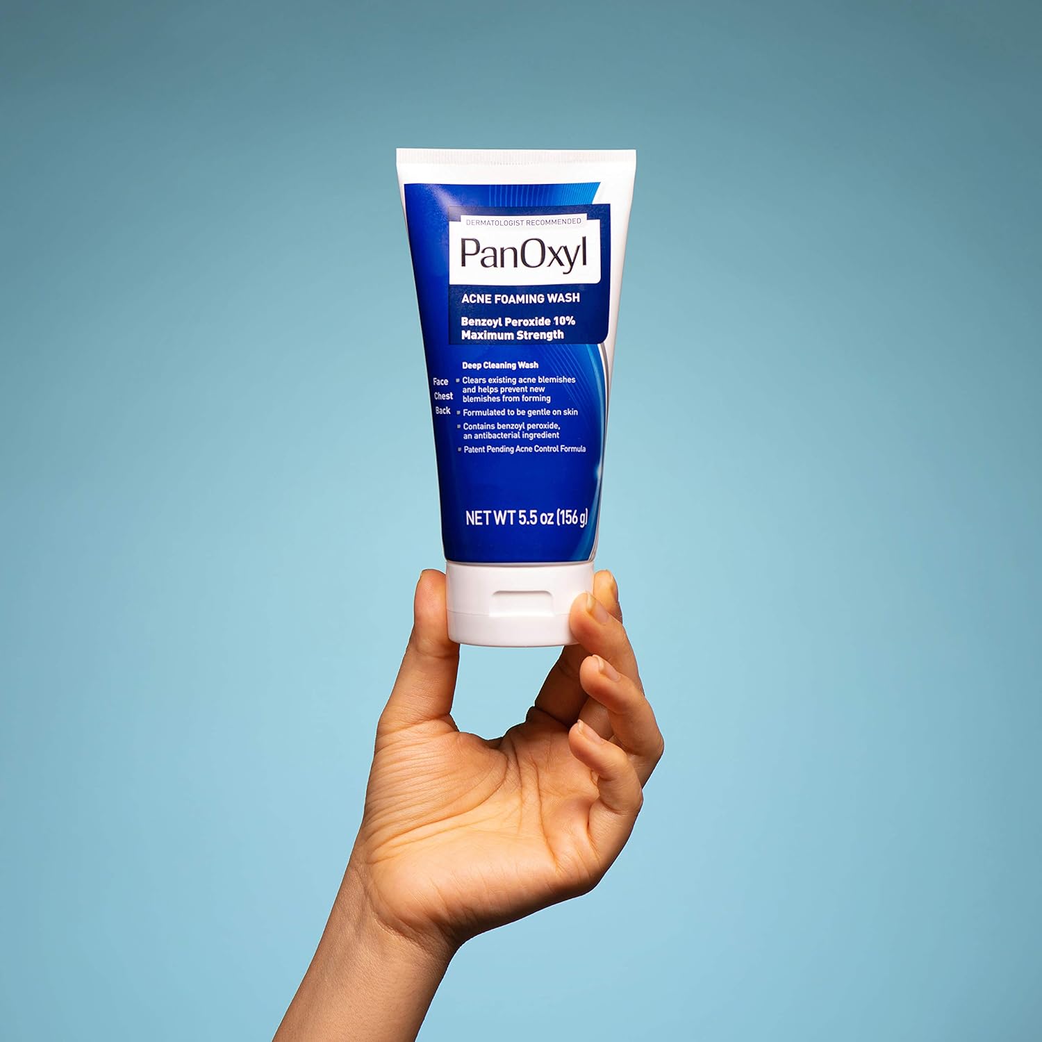 PanOxyl Acne Foaming Wash Benzoyl Peroxide 10% Maximum Strength Antimicrobial, 5.5 Ounce : Health & Personal Care