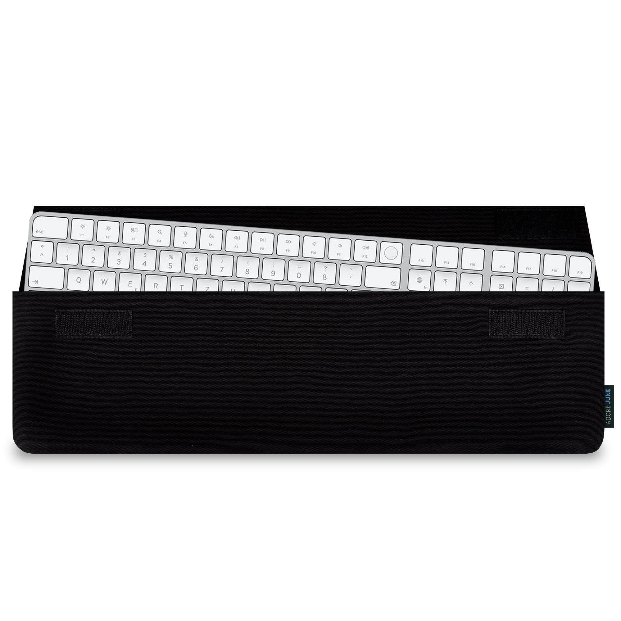 Adore June Keeb Protective Case Compatible with Magic Keyboard with Numeric Keypad - Convenient Fabric Keyboard Pocket - Black