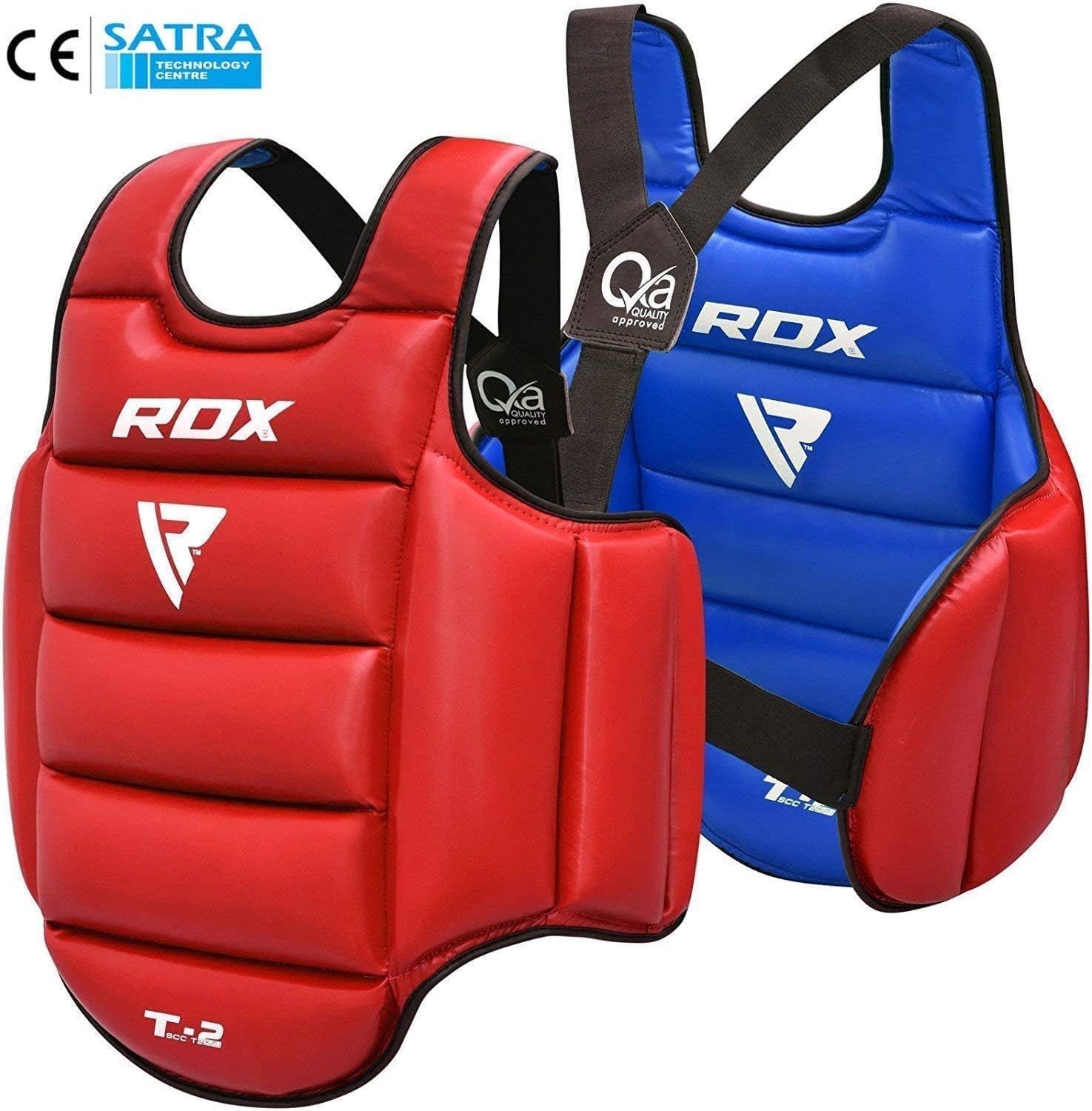 RDX TKD Chest Guard Boxing MMA Body Protector Martial Arts WTF Reversible Rib Shield Armour Taekwondo Target Training Kickboxing : Sports & Outdoors