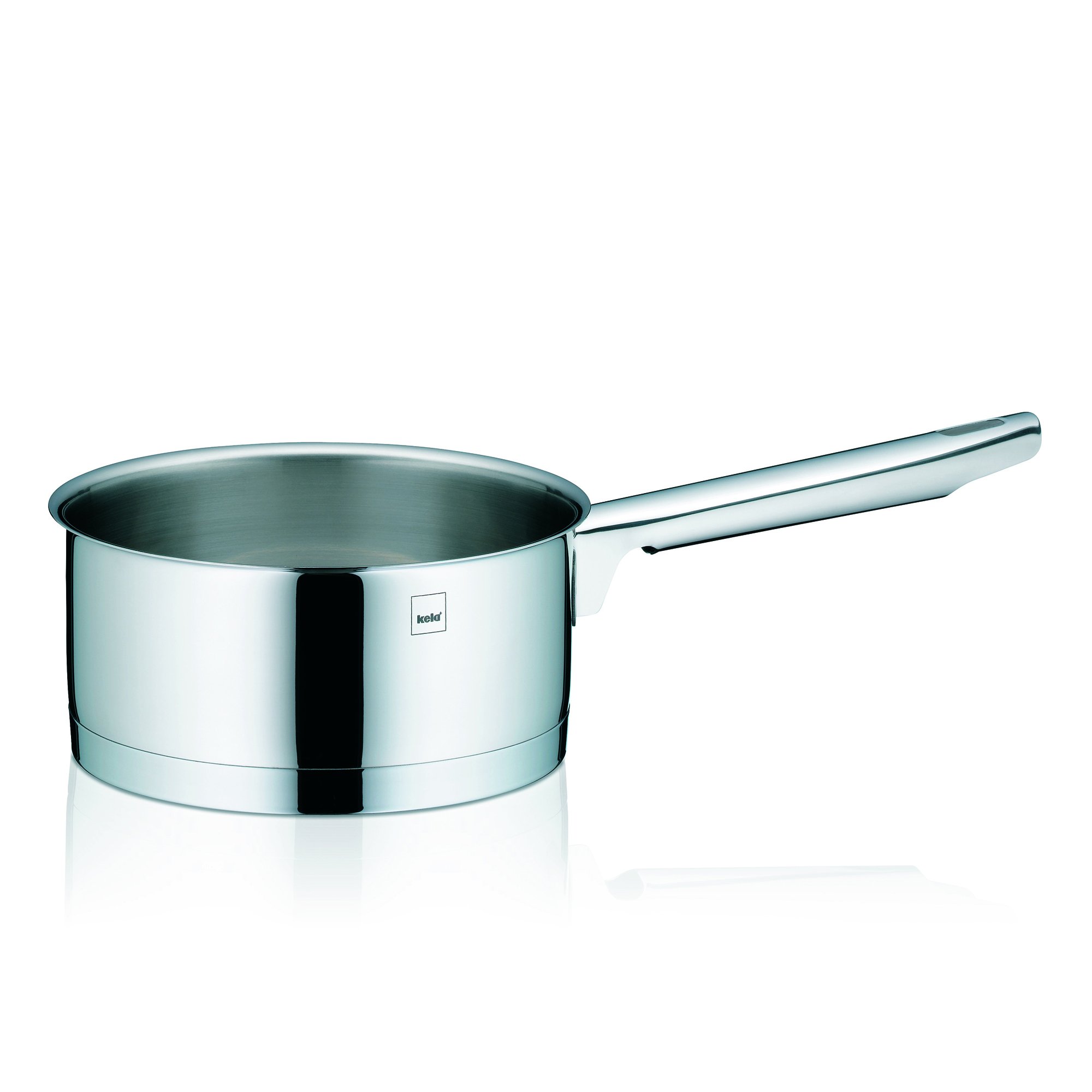 Kela "Cailin Kasserolle mit Griff, Edelstahl, silber glänzend, 16 cm
