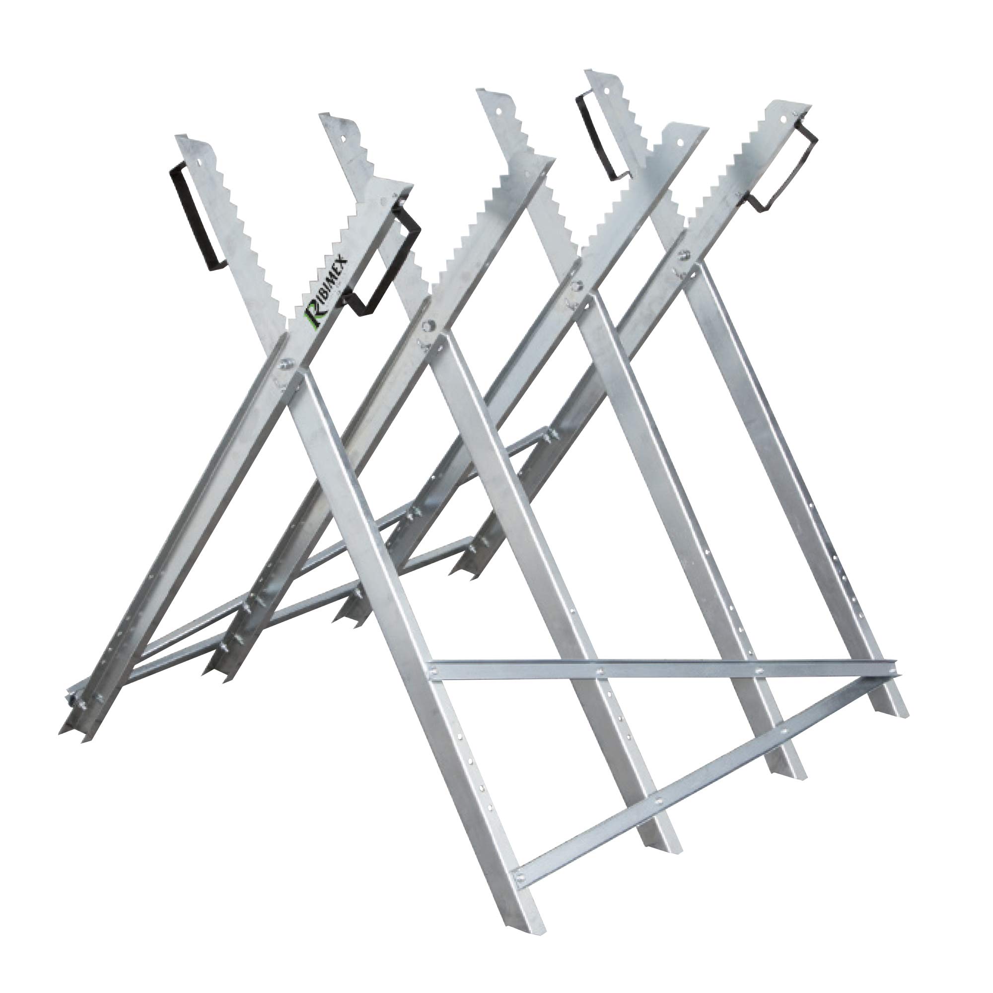RIBILAND 04793 Metal Log Easel Grey