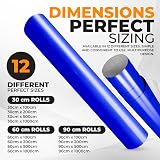vgoltd Glossy Self-Adhesive Vinyl Wrap 60x500 cm Brilliant Blue Roll view 3