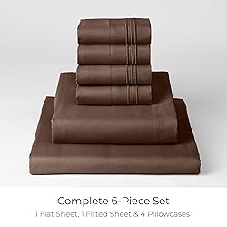 Mellanni Iconic California King Sheet Set - 6-Piece