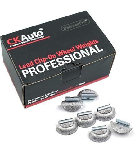 Weights To Hold Things Down MC Series Coated Wheel Weights Lead Clip On Wheel Weights, Gray, 25 Per Wheel Weight Kit - Foto 7