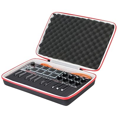 co2CREA Hard Case replacement for AKAI Professional MPK Mini MK3 / MPK Mini Play MK3 25 Key USB MIDI Keyboard Controller