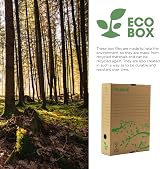 Exacompta Guildhall A4 Archiving Box – 10 Pack, Cardboard, FSC Eco view 2