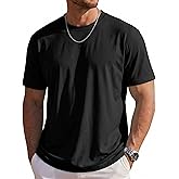 MAGCOMSEN Mens T-Shirts Short Sleeve UPF 80+ Sun Protection Lightweight Moisture Wicking Casual Crew Neck Basic Tees