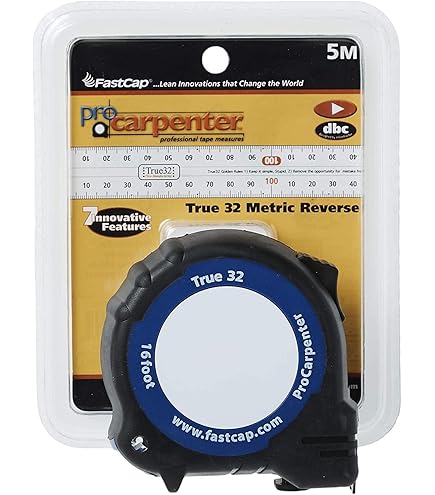 Fastcap PMS-STICK 16 Self-Adhesive 16-Foot Measuring Tape – Reversible, Peel-and-Stick