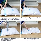 AMZJIMTOP Vacuum Storage Bags 6 Pack 100x80cm Extra Large Reusable view 7