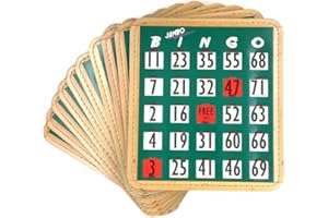 Jumbo Bingo Shutter Cards 10-pk - Green