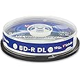 Verbatim M DISC BD-R DL 50GB 6X Lifetime Archival White Inkjet Hub Printable Blank Blu-Ray Recordable Media– 10pk Spindle