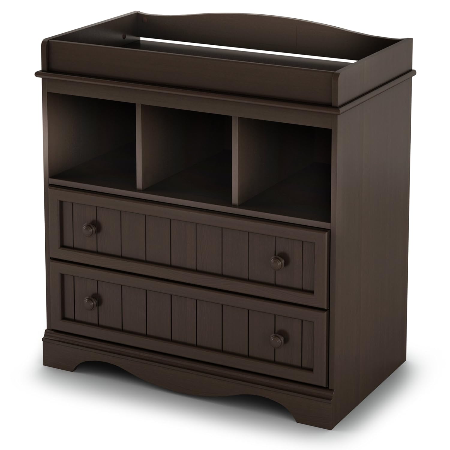 espresso changing table dresser combo