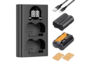 K&F CONCEPT 2200mAh NP-W235 Battery and Charger Compatible with Fujifilm X-S20, X-T5, X-T4, X-H2S, VG-XT4, GFX 50S II, GFX 10