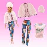 Miunana 28 Doll Clothes Set for 11.5 inch Dolls Winter Outfit Pack view 4