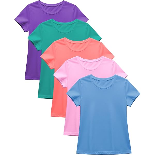 Emmalise Women's Basic Scoop Neck T-Shirt Value Pack (3 Pack) - White, Dark Mustard, Olive | Soft Cotton Spandex Tees, Size Large