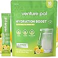 Venture Pal Sugar Free Electrolyte Powder Packets - Liquid Daily IV Drink Mix for Rapid Hydration & Party Recovery | 5 Vitamins & 7 Electrolytes| Keto Friendly | Non-GMO | Certified Vegan | 16 Sticks