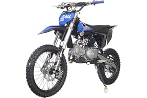 X-PRO Sail 125cc Zongshen Brand Engine Dirt Bike with 4-Speed Manual Transmission! Kick Start, Big 17"/14" Tires! (Blue)